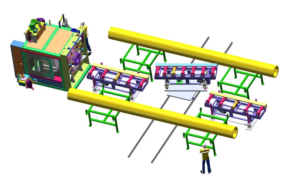 CNC end face beveling machine