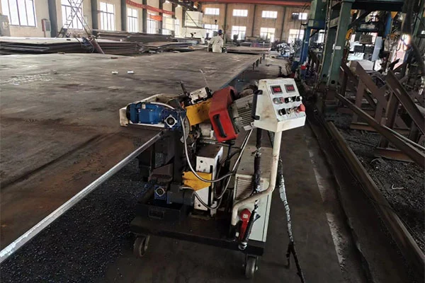 Steel Plate Bevel Milling Machine On-site Application